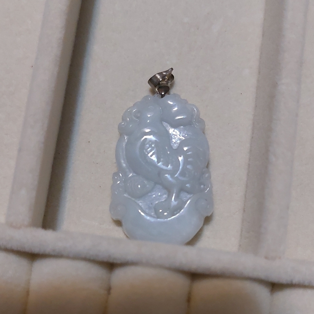 🌸5/$25 Jade Pendant Year Of The Rooster Chinese Zodiac